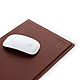 Order Mouse pad made of genuine leather is sewn by hand seam. Ptaho. Livemaster. . Stationery design Фото №3
