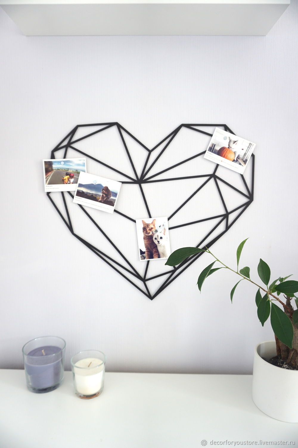 Мудборд настенный органайзер Сердце в интернет-магазине на Ярмарке ...