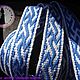 The belt of England is white and blue. Belts and ribbons. ЛЕЙЛИКА - пояса и очелья для всей семьи. My Livemaster. Фото №4