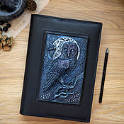Канцелярские товары handmade. Livemaster - original item A5 leather notebook 