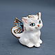 Order Cat Butterfly. Porcelain figurine. Mila. Livemaster. . Figurines Фото №3