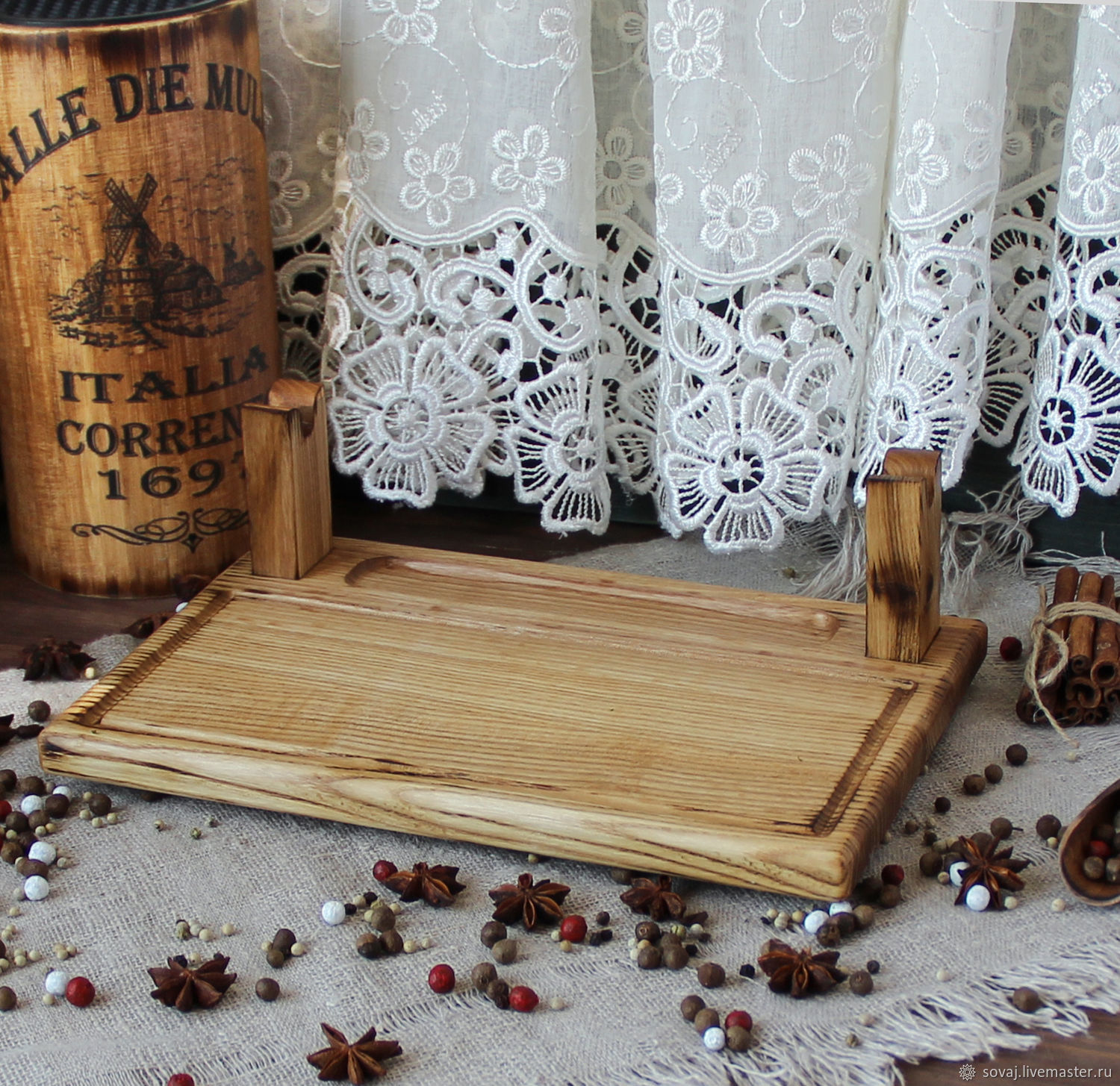 Подставка/ блюдо для шашлыка " Пшеничное поле"" – заказать на Ярмарке ...