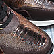 Order Sneakers made of ostrich calf leather, in dark brown color. SHOES&BAGS. Livemaster. . Sneakers Фото №3
