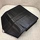 Order Clutch bag, made of genuine crocodile leather, black color. SHOES&BAGS. Livemaster. . Man purse Фото №3