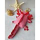 Мягкая игрушка аксолотля из Minecraft (розовый цвет), Мягкие игрушки, Нарткала,  Фото №1