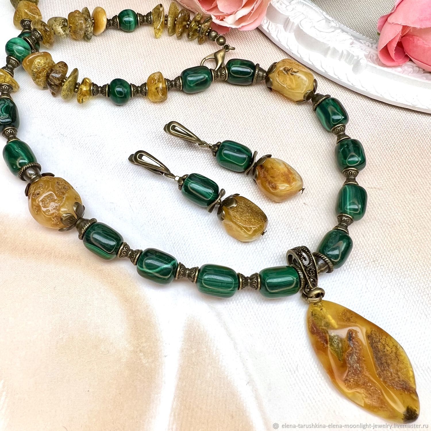 Браслеты из малахита | Купить браслеты из зеленого малахита | Цены | Фото - Радуга Камня