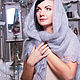 Light grey down shawl, Shawls1, Moscow,  Фото №1