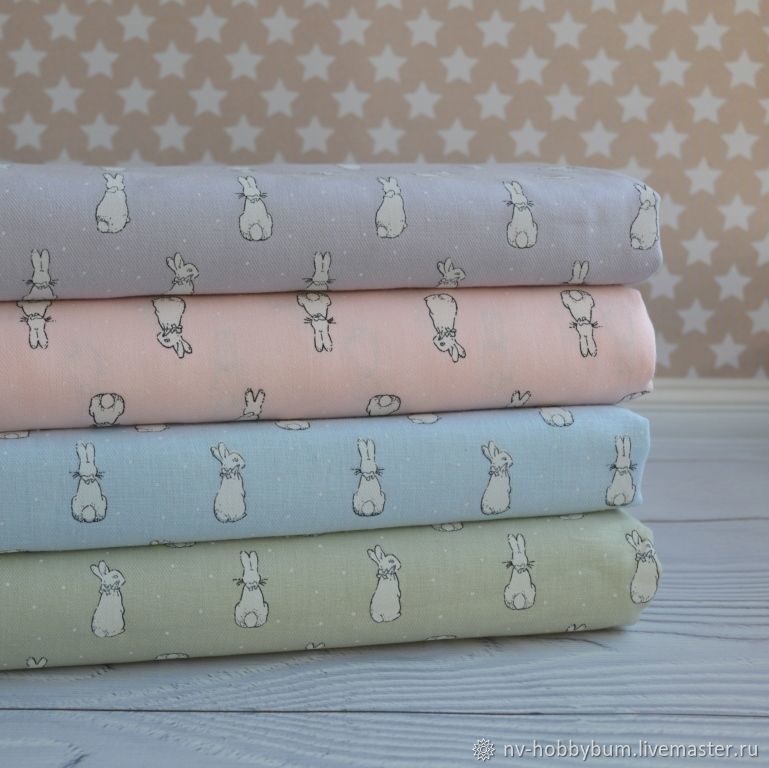 В наличии только №3. Ткань хлопок "Зайчики" в интернет-магазине на ...