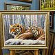 Картина маслом «Тигры зимой» 60х80. Картины. Картины маслом  Prostokartina (prostokartina). Ярмарка Мастеров.  Фото №6