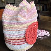 Сумки и аксессуары handmade. Livemaster - original item Bag-bag with a gift SUMMER 100% cotton. Handmade.
