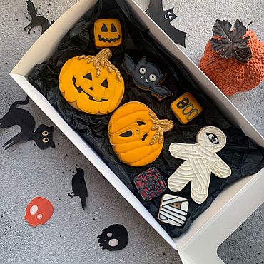Подарки и сувениры ручной работы. Ярмарка Мастеров - ручная работа Пряники «Halloween». Handmade.