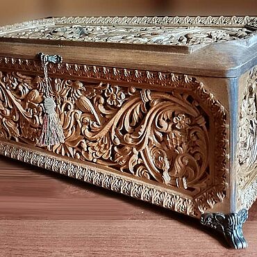 Ярмарка Мастеров - ручная работа Шкатулки: Ларец с птицами.. Handmade.