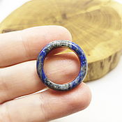 Украшения handmade. Livemaster - original item 18 Lapis Lazuli Ring Egyptian Night (cl182). Handmade.