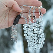 Фен-шуй и эзотерика handmade. Livemaster - original item Anjali Mudra - Mala 108 Rosary BEADS RADIANCE OF PURITY - Quartz Himalayas, Silver. Handmade.