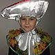 hats: Carnival costume 'Raw mushroom'. Carnival Hats. ludmila7070. Online shopping on My Livemaster.  Фото №2