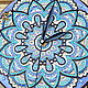 Order Vintage Wall Clock, Hand-painted Contour Clock. Дом креативного декора
        Wedge Magic. Livemaster. . Watch Фото №3