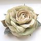 FABRIC FLOWERS. Chiffon rose. ' Spring-III Bud'. Brooches. fioridellavita. Online shopping on My Livemaster.  Фото №2