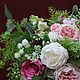 Заказать Букет цветов в вазе Александрина 1. Alla_flora_dekor. Ярмарка Мастеров. . Композиции Фото №3