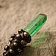 Hair Sticks with Green Tinted Rock Crystal (h1-002-b-10. Hairpins. #Ofel_way. Online shopping on My Livemaster.  Фото №2