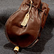 Фен-шуй и эзотерика handmade. Livemaster - original item extra large pouch made of genuine leather. Handmade.