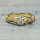 Необычное, кольцо в подарок, кольцо из желтого золота оригинальное, Кольца, Москва,  Фото №1