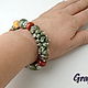 Order Bracelet with stones and earrings of the bunch. Grafoli jewellery. Livemaster. . Bead bracelet Фото №3