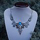 Necklace silver 'Selena Mini' Kyanite Blue Prom, Necklace, Yalta,  Фото №1