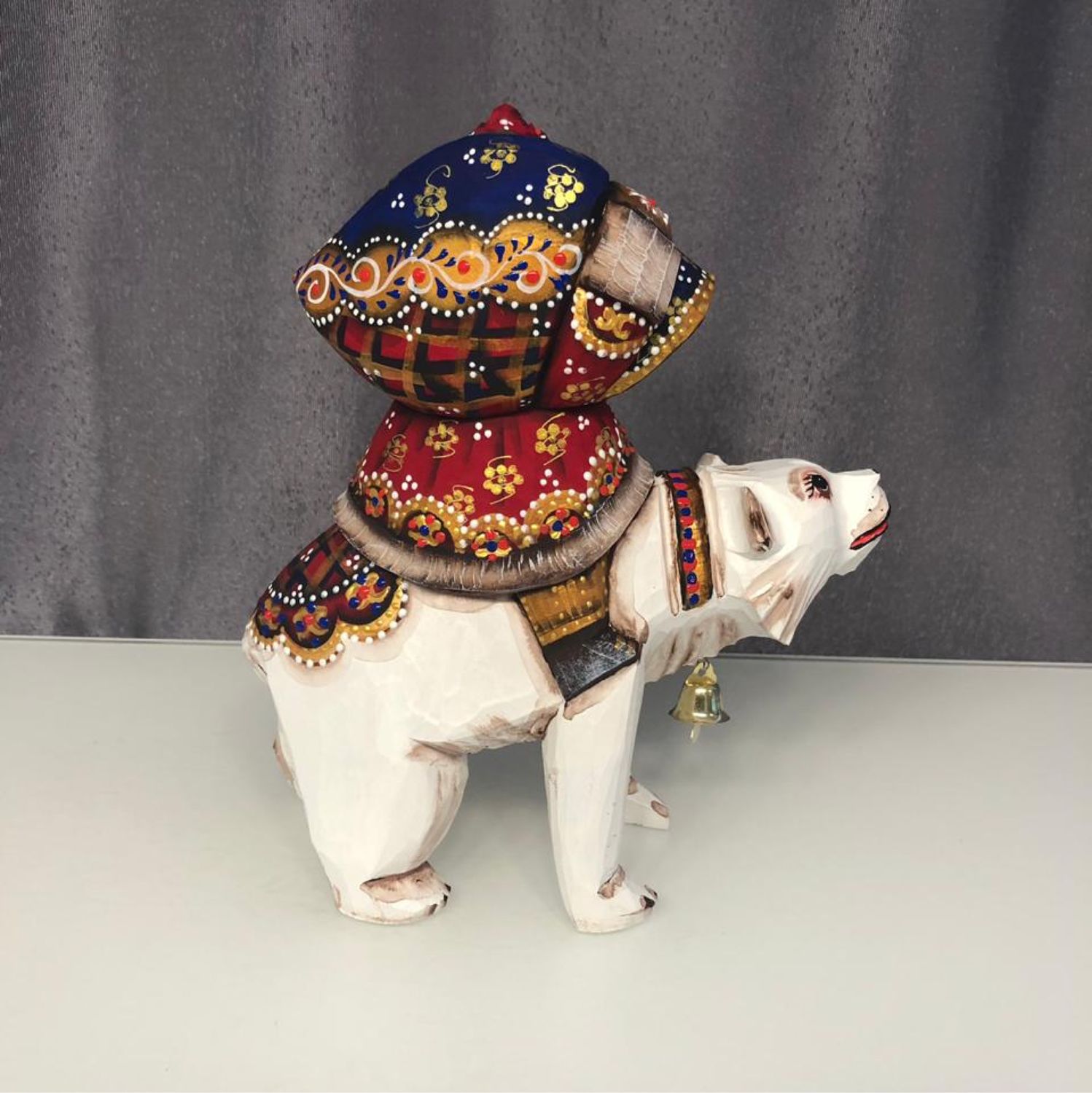 Дед Мороз деревянный на медведе в интернет-магазине на Ярмарке Мастеров ...