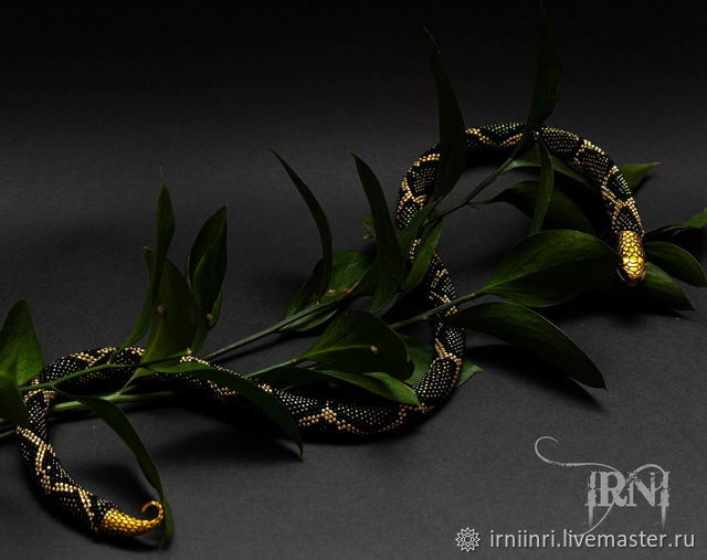Python Kaa harness, beads, Necklace, Ekaterinburg,  Фото №1