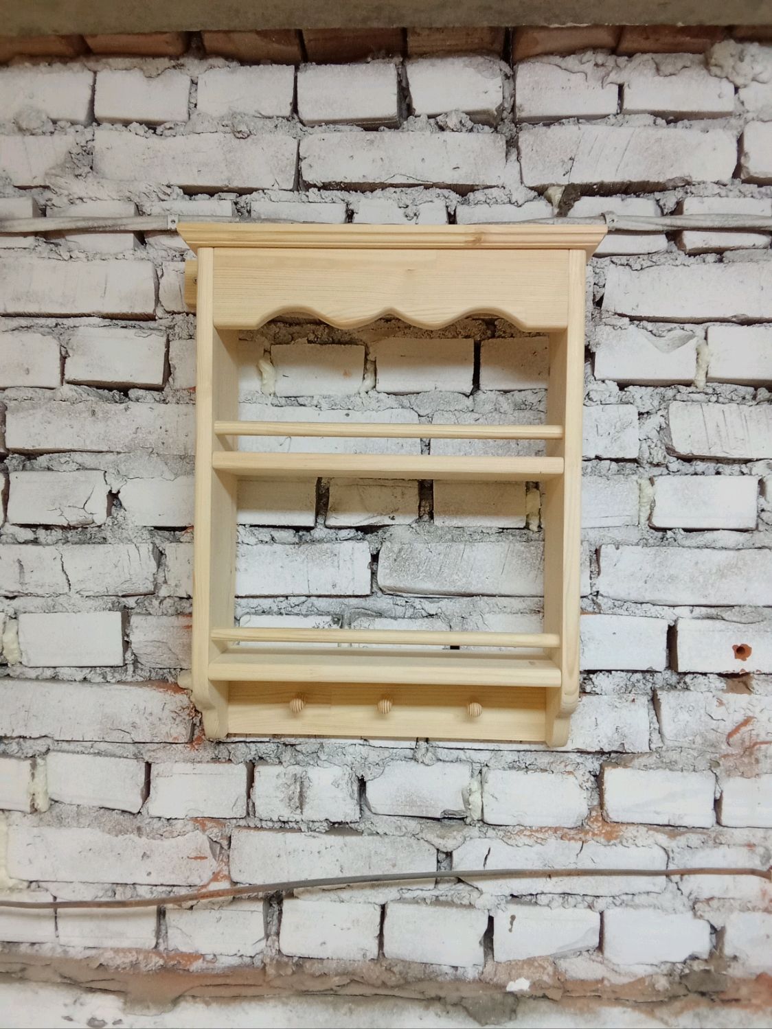 Полка навесная деревянная. Арт.011 в интернет-магазине Ярмарка Мастеров ...