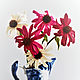 Bouquet of Echinacea,Echinacea, flower,sculpture,polymer clay,Botanical sculpture. Flowers and decorations Zarifa Pirogova

