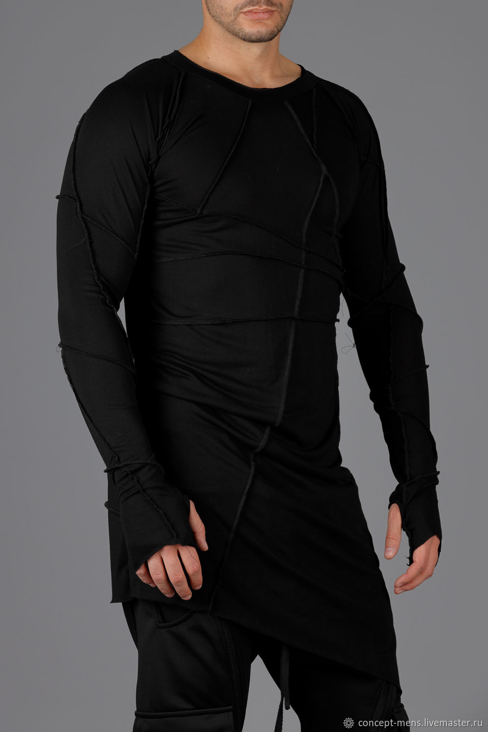 Футболки и майки мужские: Мужская блуза 2в1 ручной работы в интернет ...