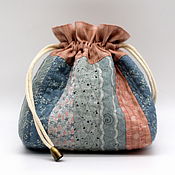 Сумка satchel из х/б холста песочного цвета и эко-кожи