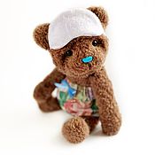 Куклы и игрушки handmade. Livemaster - original item Soft knitted Teddy Bear in handmade clothes.. Handmade.