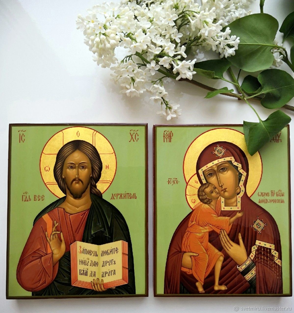 Mother Of God 'Quick To Hearken', The Lord Almighty.Icons for weddings, Icons, St. Petersburg,  Фото №1
