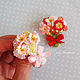 Brooch 'Bouquet of flowers' (pink). Brooches. Katy_Barysheva. My Livemaster. Фото №4