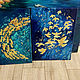Order Oil painting and gold leaf 'Fish' abstraction gold. HappyFingers Movie store (happyfingers). Livemaster. . Pictures Фото №3