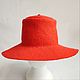 Women's hat with brim 9cm Telescopic. Hats1. Zhanna. Online shopping on My Livemaster.  Фото №2