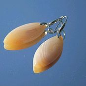 Украшения handmade. Livemaster - original item Melon slice-onyx earrings large stones. Handmade.