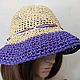 Hat Feodosiya Raffi natura, R-R:55-57. Hats1. Madame Ganna. Online shopping on My Livemaster.  Фото №2