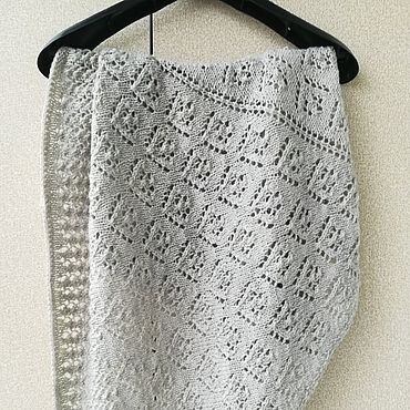 Шаль "Зимняя сказка" в интернет-магазине на Ярмарке Мастеров | Шали ...