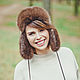 Otter fur hat. Caps. Forestfox. Family Fur Atelier. Online shopping on My Livemaster.  Фото №2