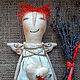 Текстильная кукла . АНГЕЛ , Куклы и пупсы, Винница,  Фото №1