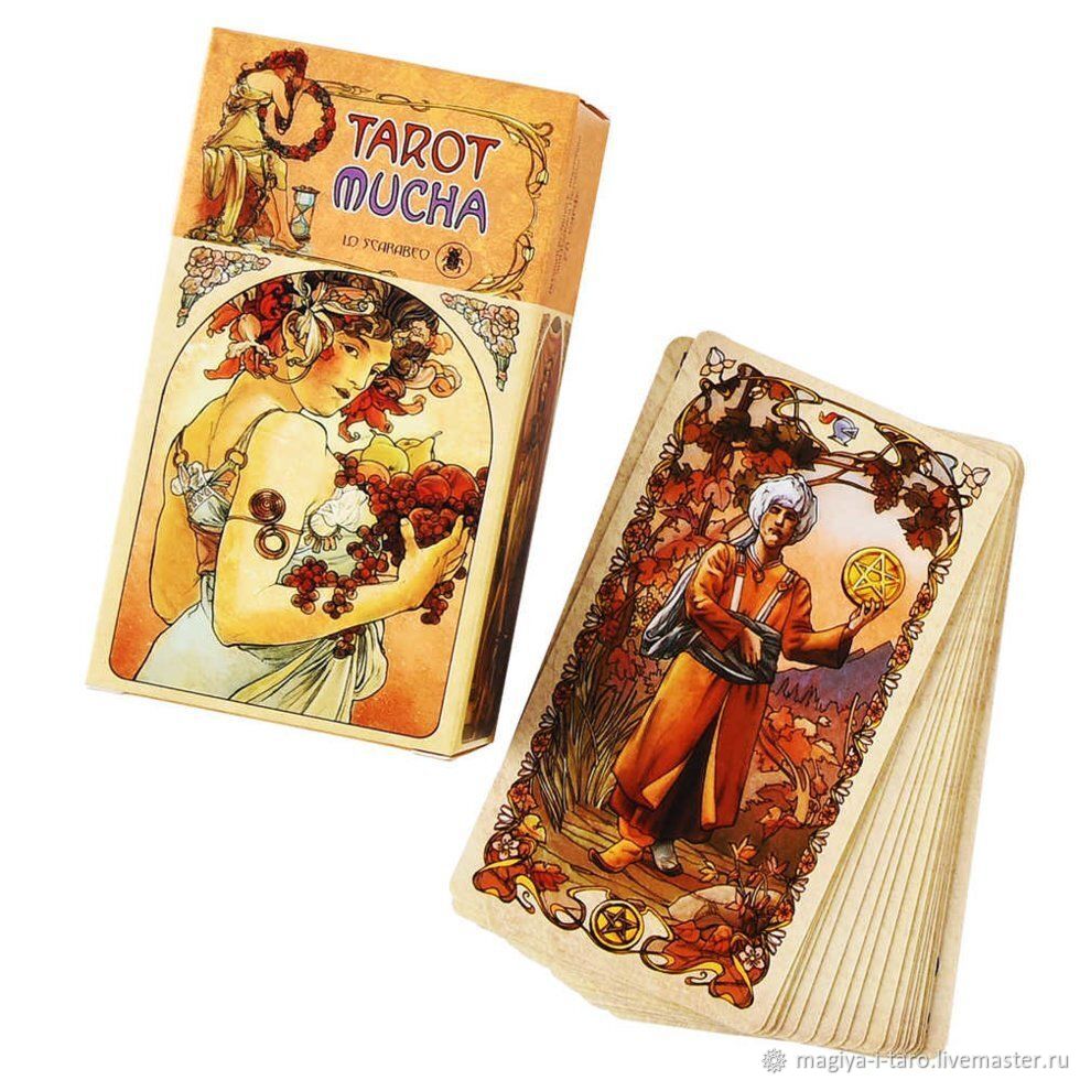 Таро Альфонса Мухи — Tarot Mucha в интернет-магазине Ярмарка Мастеров по  цене 1100 ₽ – SJNQIRU | Карточные игры, Владивосток - доставка по России