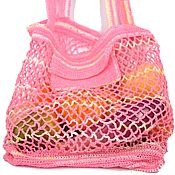 Сумки и аксессуары handmade. Livemaster - original item Hand-knitted 100% linen string bag. Handmade.