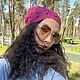 Косынка из хлопка крючком. Косынка цвет фуксия. Косынка кроше. Косынки. Multi Color Crochet (voronkova-olga). Ярмарка Мастеров.  Фото №7