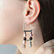 Double earrings 'Gems 3' silver, pearls, garnet. Earrings. Ekart Ekaterina Dmitrieva. My Livemaster. Фото №4