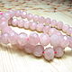 Rose quartz faceted Rondel Madagascar 8 mm. Beads1. Elena (luxury-fittings). Online shopping on My Livemaster.  Фото №2