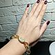 Citrine and Quartz Bracelet, Gold Citrine and Rose quartz bracelet. Bead bracelet. Irina Moro. Online shopping on My Livemaster.  Фото №2