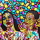 África pintura. Africanos-pintura abstracta con mosaico. Pictures. Irina Bast. Artist with cat (irina-bast). Ярмарка Мастеров.  Фото №5